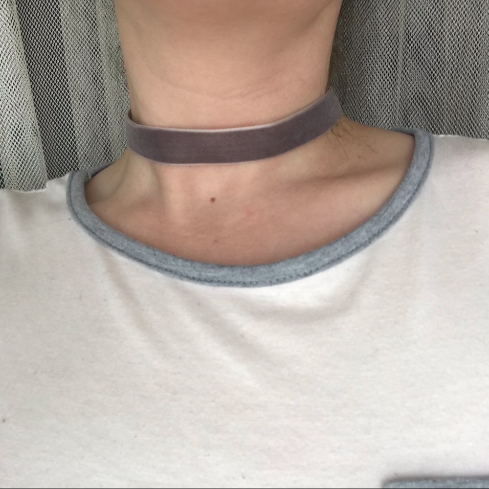 Cute Lilac Velvet Choker